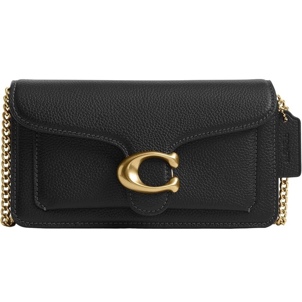 COACH Tabby Chain Crossbody Bag  CBF14 Black Leather Tabby 19